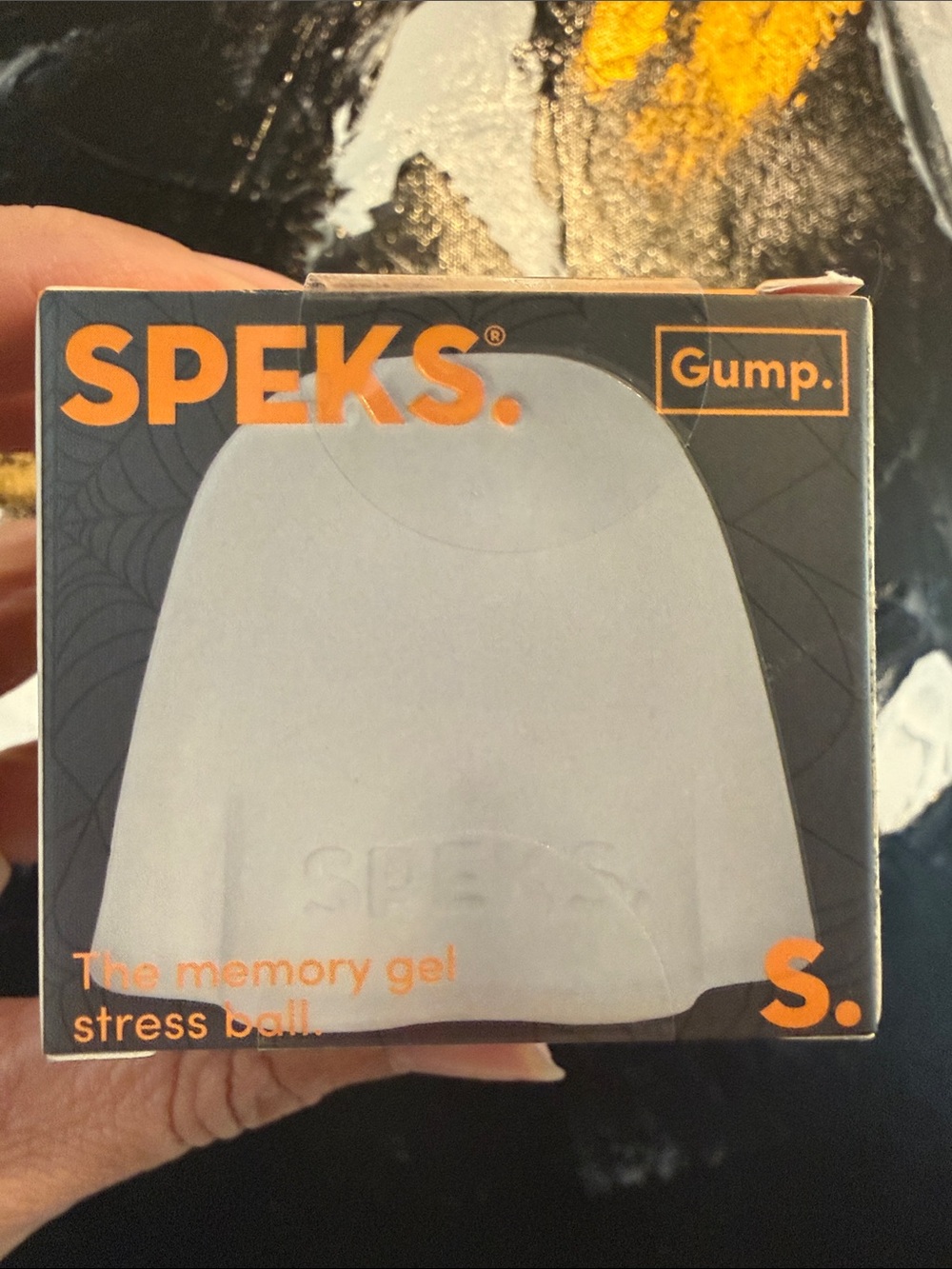 Speks Ghost 👻 Gump Memory Gel Stress Ball - White